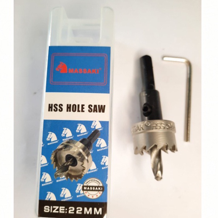 COD hole saw HSS metal besi 22 mm / holesaw mata bor GROSIR ECER MEDAN
