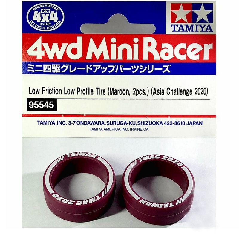 Tamiya 95545  Low Friction LP Tire Maroon Asia challenge 2020