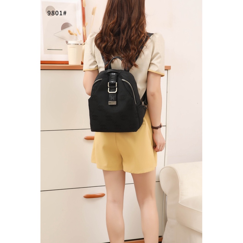 CH Canvas CC Logo Backpack With SlingBag 9801