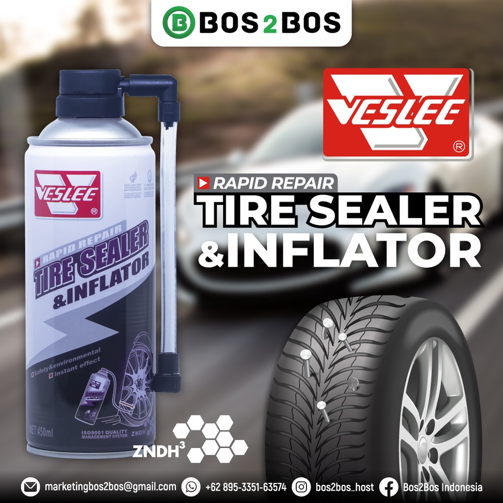 VESLEE TIRE SEALER & INFLATOR | Tambal Ban Bocor