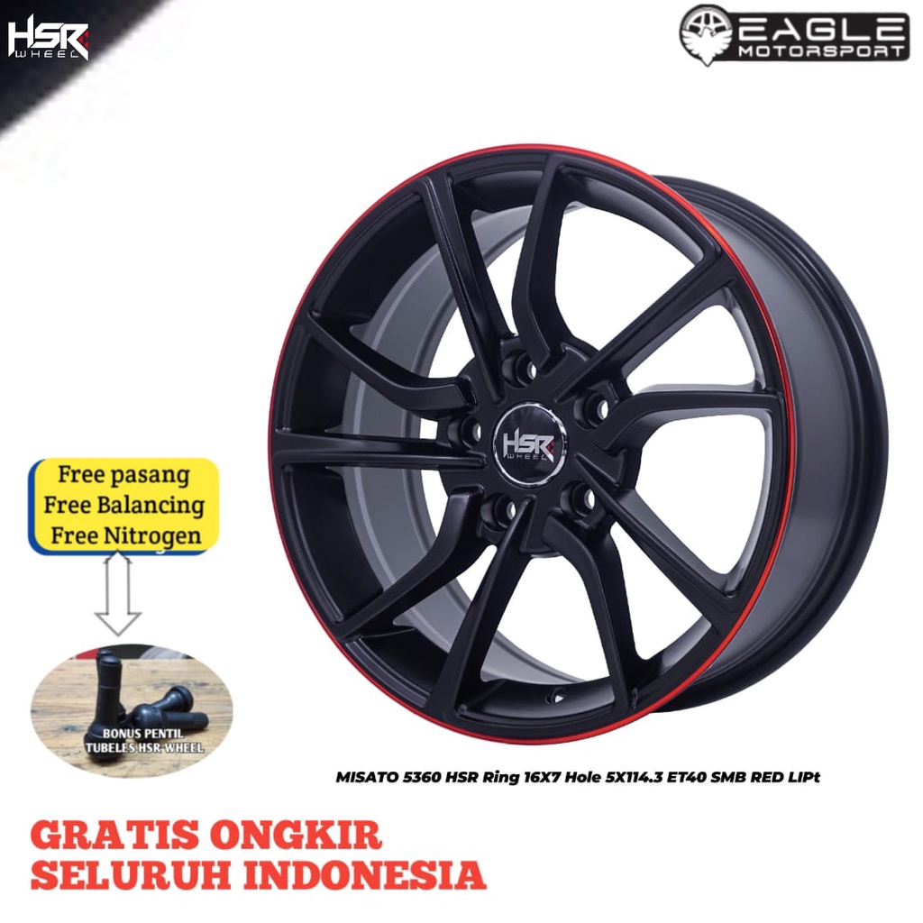 Velg R16 Pelek Mobil Innova Terios Rush Ertiga BR-V Pelek ORIGINAL HSR MISATO Ring 16