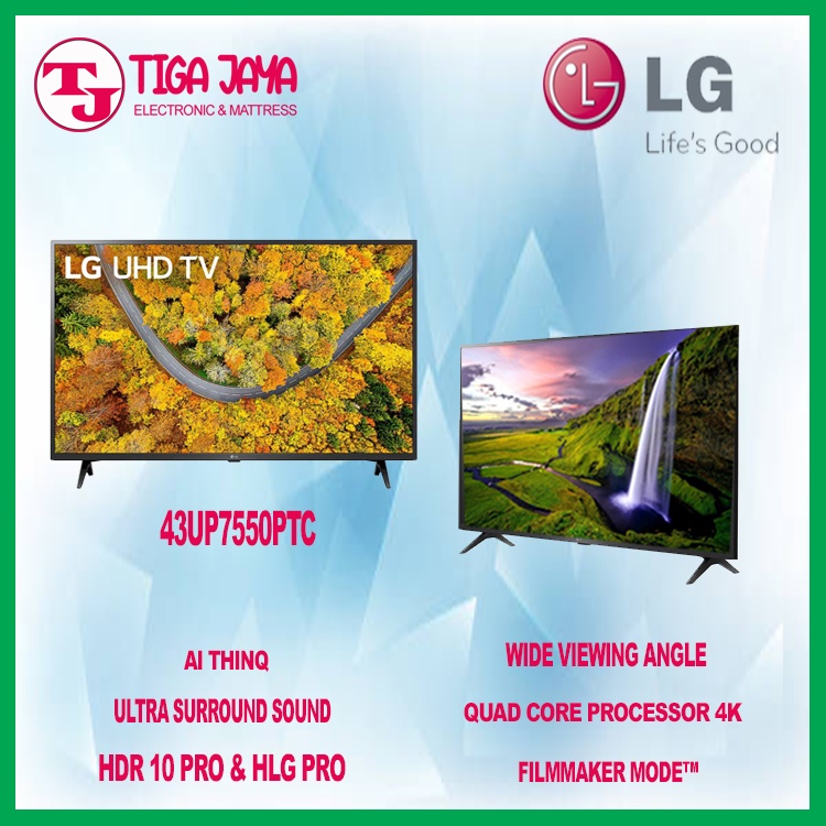 LG 43UP7550PTC TV LG 43 INCH SMART TV UHD 4K 43UP7550 43UP TV LG