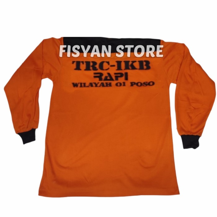 Kaos Rapi Lengan Panjang Orange | Kaos Rapi Radio Orange