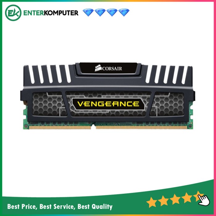 RAM Corsair DDR3 Vengeance Black PC12800 4GB CMZ4GX3M1A1600C9