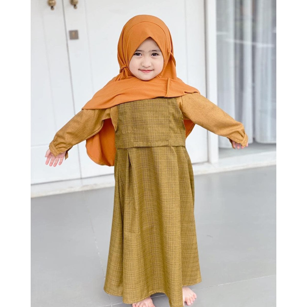 SALE - Maryama kids Sofia Dress warna Mustard