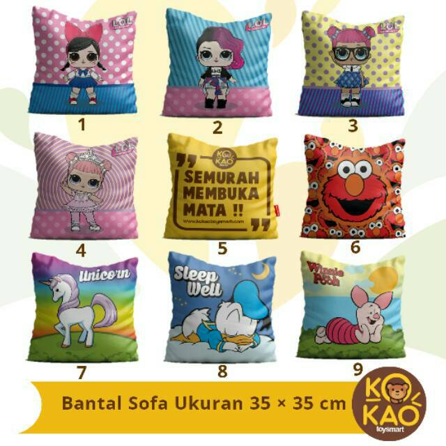  COD BANTAL  SOFA BANTAL KURSI KARAKTER  LOL BANTAL  KOTAK 