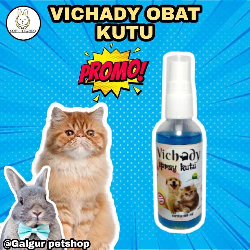 VICHADY OBAT KUTU SEMPROT KUCING KELINCI ANJING DAN HEWAN LAIN
