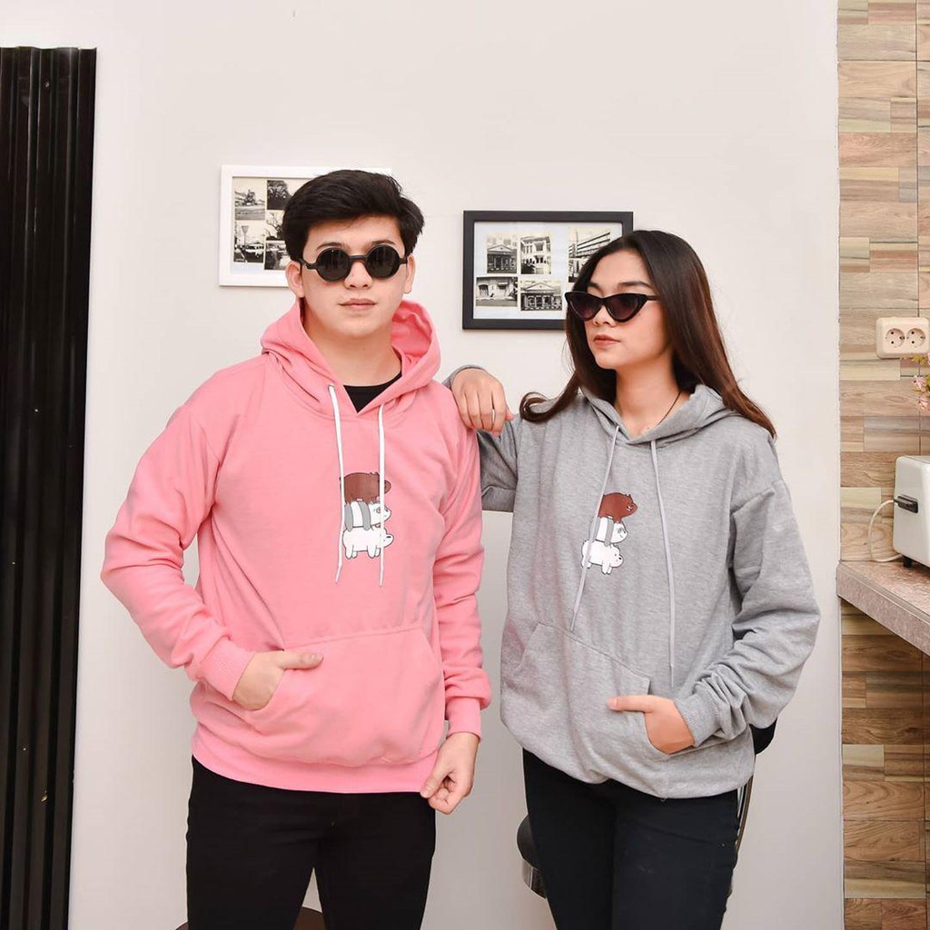 Nara Grosir - Bare Bear Stacked Up l Sweater Terbaru l Fashion Pria dan Wanita