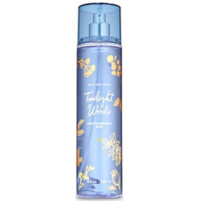 share in 30 ml BATH AND BODY WORKS TWILIGHT WOODS BODY MIST bbw wood fine fragrance