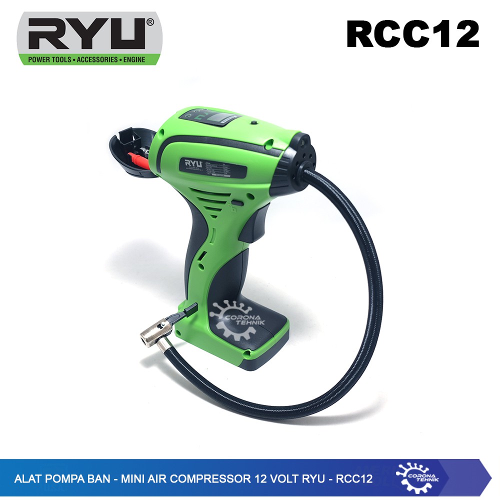 RCC12 - Alat Pompa Ban - Mini Air Compressor 12 Volt Ryu