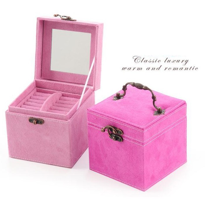 Igrosir 3 Layer Jewelry Box / Kotak Perhiasan / Penyimpanan Aksesoris / Anting