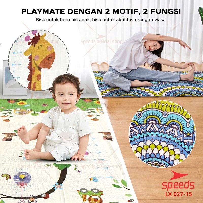 SIYA ✨FREE BUBBLEWRAP MATRAS IMPOR PLAYMAT IMPORT SOOKU DOUBLE PAD PLAYMAT LOKAL SPEEDS 6MM 8MM 10MM / MATRAS PLAYMAT PREMIUM 200 x 180