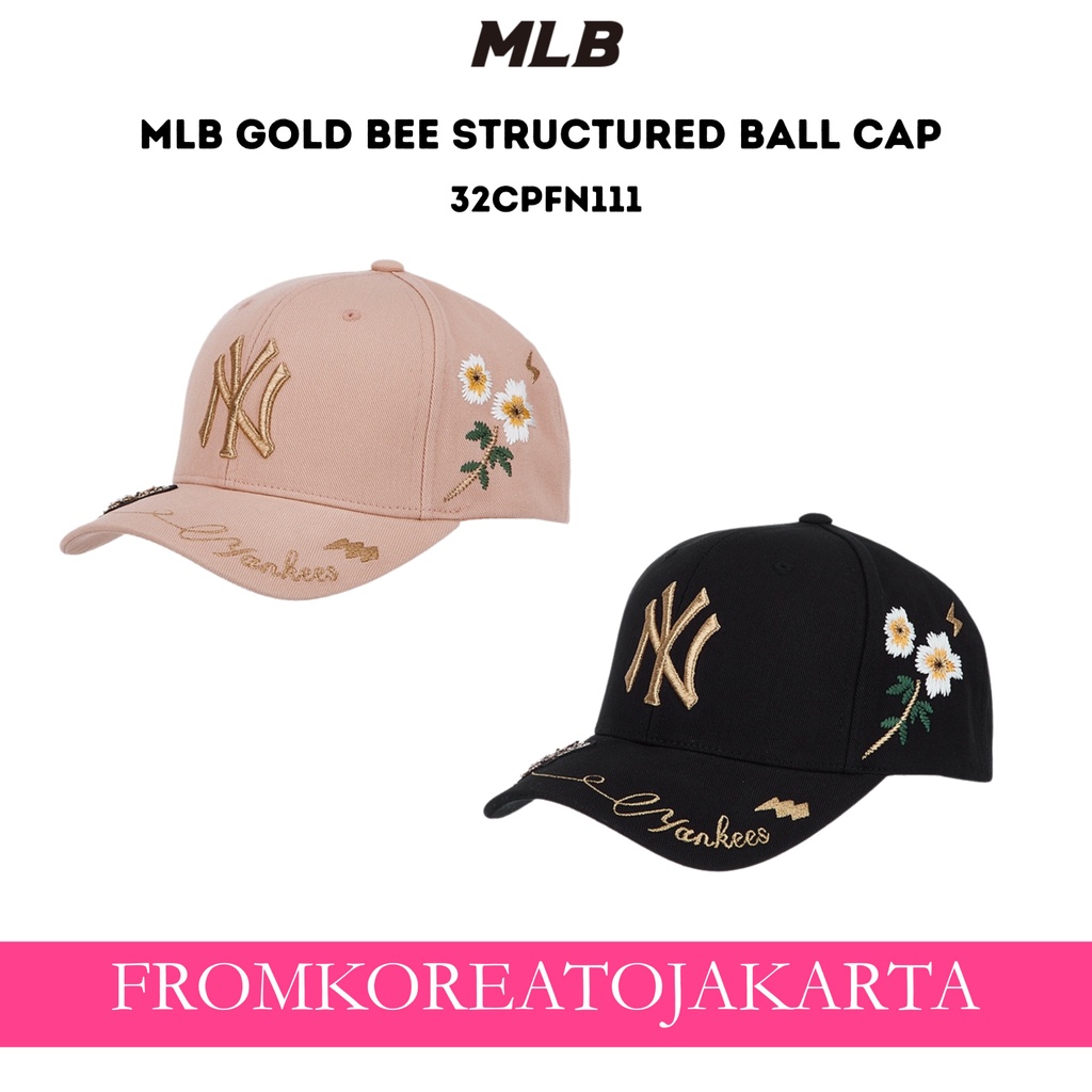 MLB GOLD BEE STRUCTURED BALL CAP NY YANKEES 32CPFN111