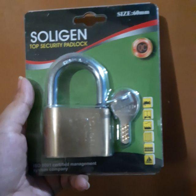 Gembok Soligen Per 60 Mm Pendek Kuningan Computer Key