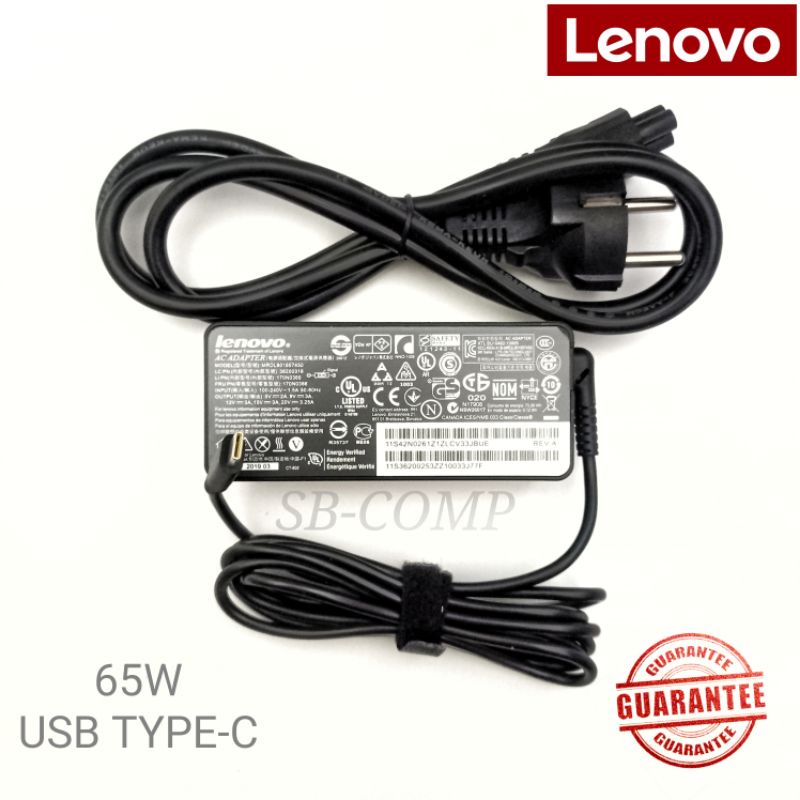 Adaptor Charger Original Lenovo Thinkpad USB TYPE-C