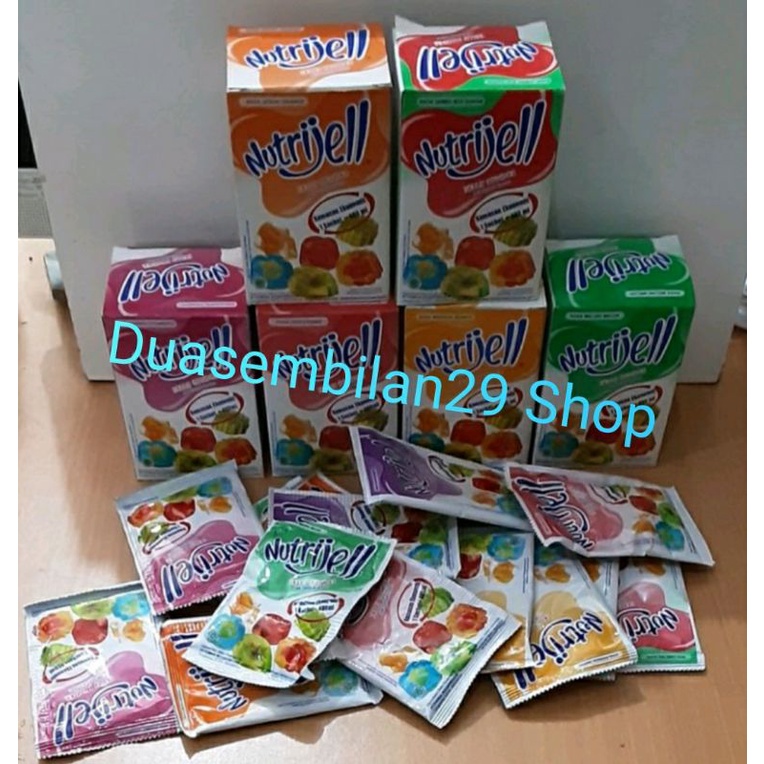 Nutrijell Jelly Nutrijel Bubuk 10 gr Agar-Agar Varian Rasa Buah