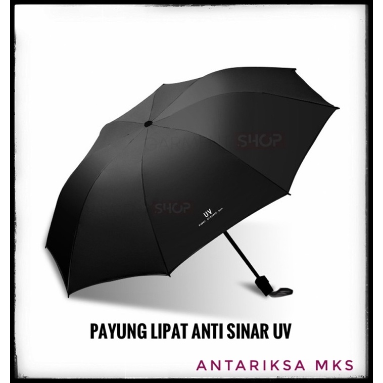 [KOTAKIN] Payung Lipat Anti Sinar UV Premium Folding Travel Umbrella Bagus Bahan Tebal Warna Warni Estetik - PREMIUM Quality RAK1 MAKASSAR