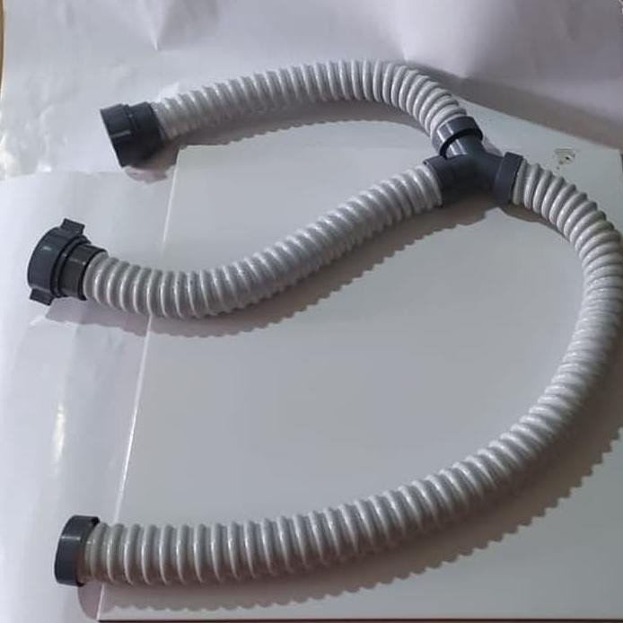 Selang Pembuangan Bak Cuci Piring 2 Lubang/Fleksibel Bak Cuci Piring 2