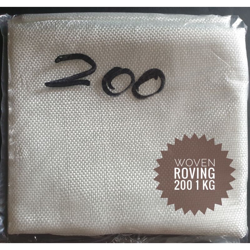 Woven Roving 200 / Serat Fiberglass Anyaman Kotak / Kain Serat Fiber Roving 1 KG