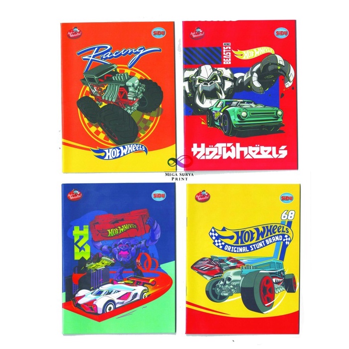 

Sidu Buku Tulis 58 L cover Hot Wheels