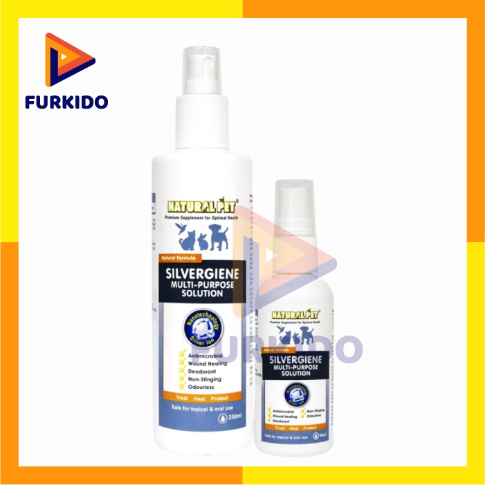 Natural Pet Silvergiene Spray Multi Purpose Solution for Pets