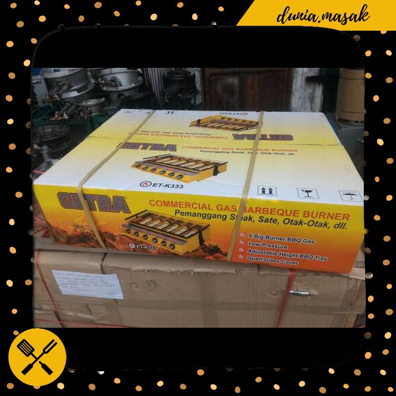 Bakaran Getra 6 Tungku Lebar Unik Murah Berkualitas