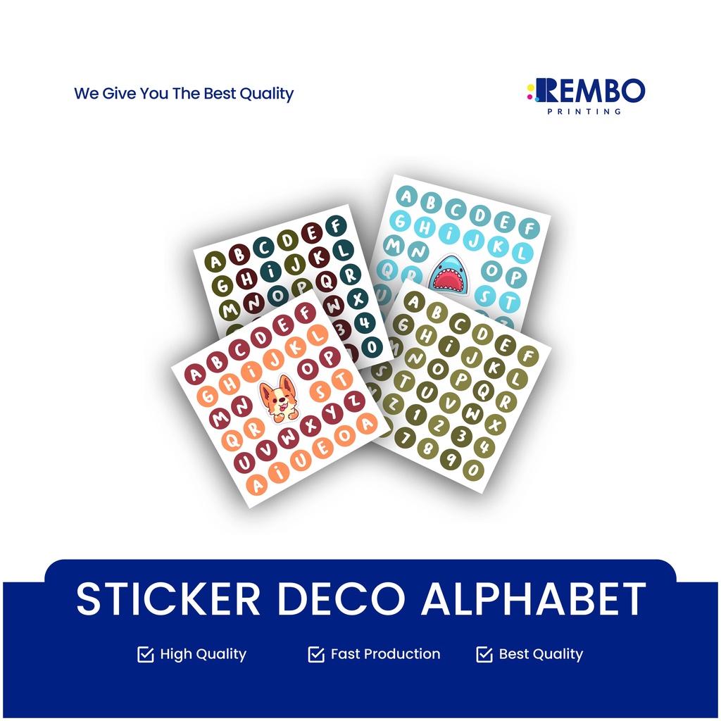 STICKER DECO ALPHABET / STICKER AESTHETIC / STIKER HURUF / DECO STICKER / STIKER ALFABET LUCU / STIKER PASTEL