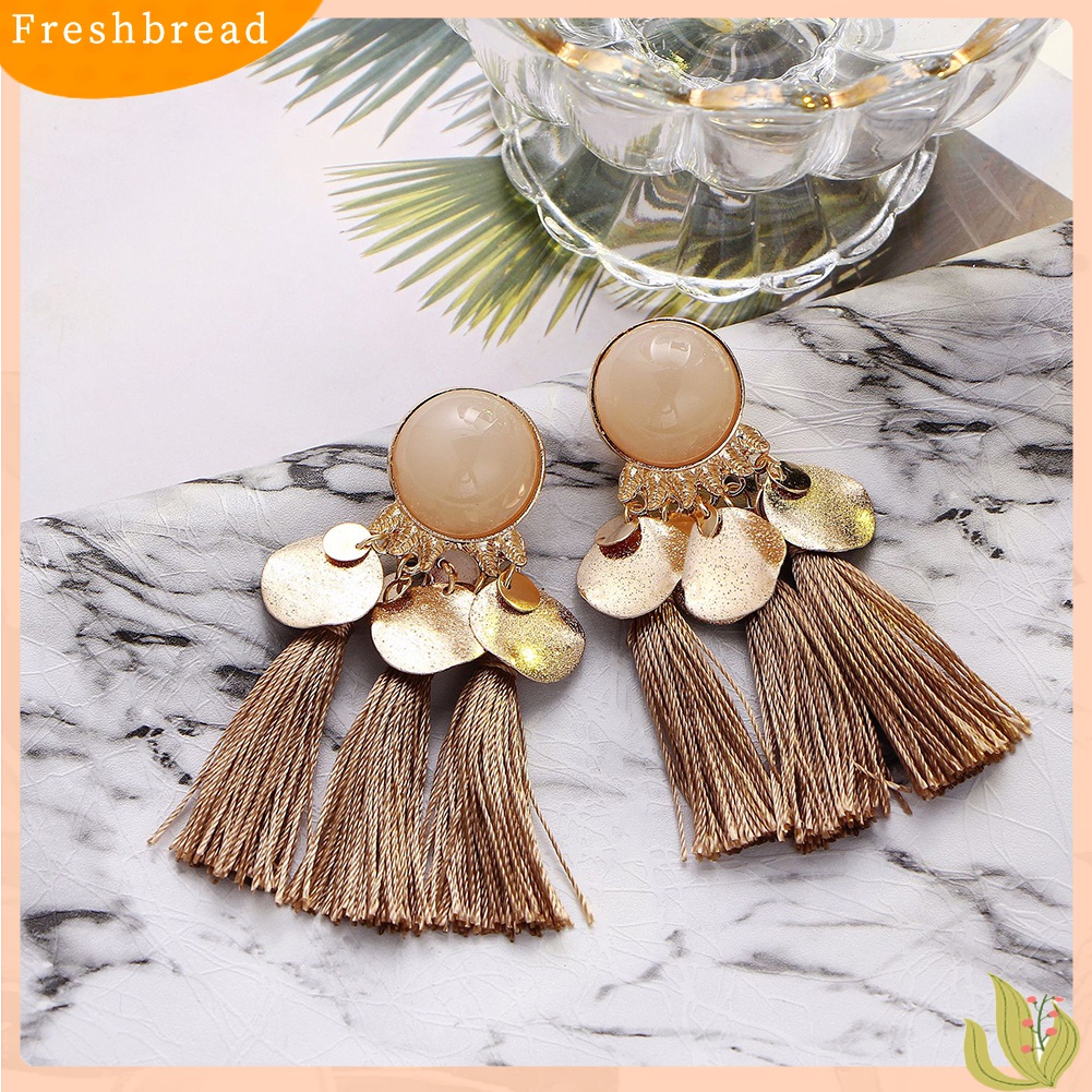 [TERLARIS]Bohemian Women Tassel Dangle Drop Ear Stud Statement Party Earrings Jewelry