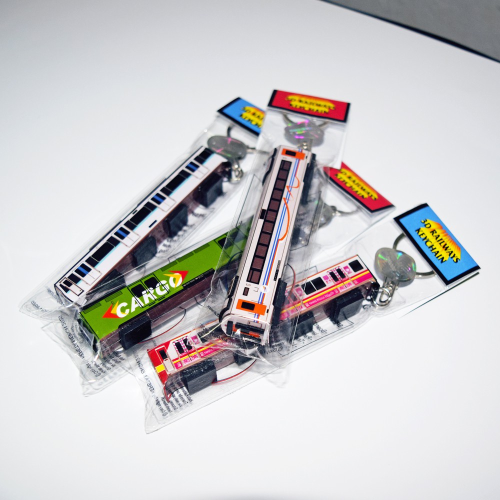 MINIATUR KERETA API GANTUNGAN KUNCI UNIK KECYHAIN DIECAST MAKET MINIATURE 3D GANCI MAINAN-4