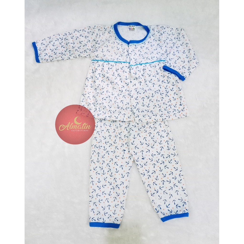 Setelan Baju Bayi / Piyama Bayi Perempuan Lengan Panjang, 3-18 Bulan, Motif Lucu, Bahan Adem, Lembut