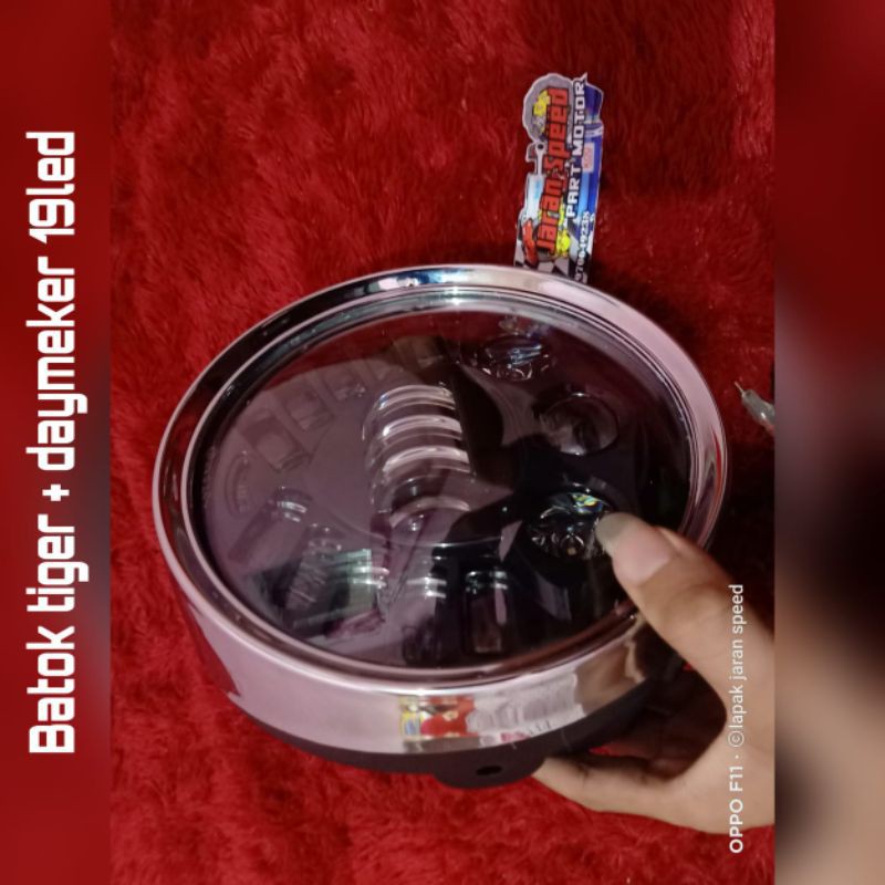 BATOK LAMPU TIGER SET DAYMEKER 19 TITIK IMPORT ORI