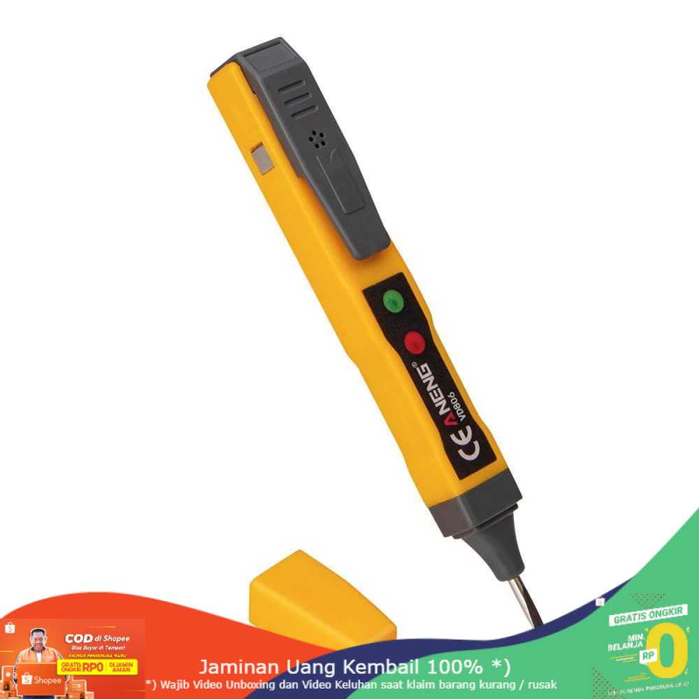 (BISA COD) RVOSTR ANENG Tester Non Contact AC Voltage Alert Detector 12V-1000V - VD806