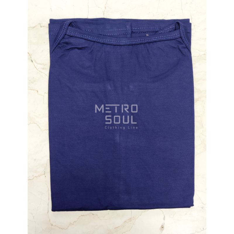 Tanktop Basic Polos Jumbo Bigsize - Standard Tali Kecil Stretch/Bisa Melar - Spandex Rayon PREMIUM-Navy