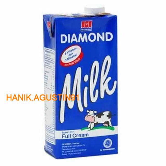 

Diamond milk susu uht fullcream 1L