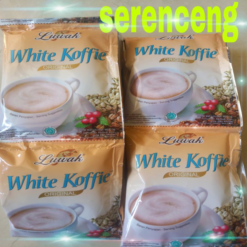 

kopi luwak white coffee renceng isi 10 sachet