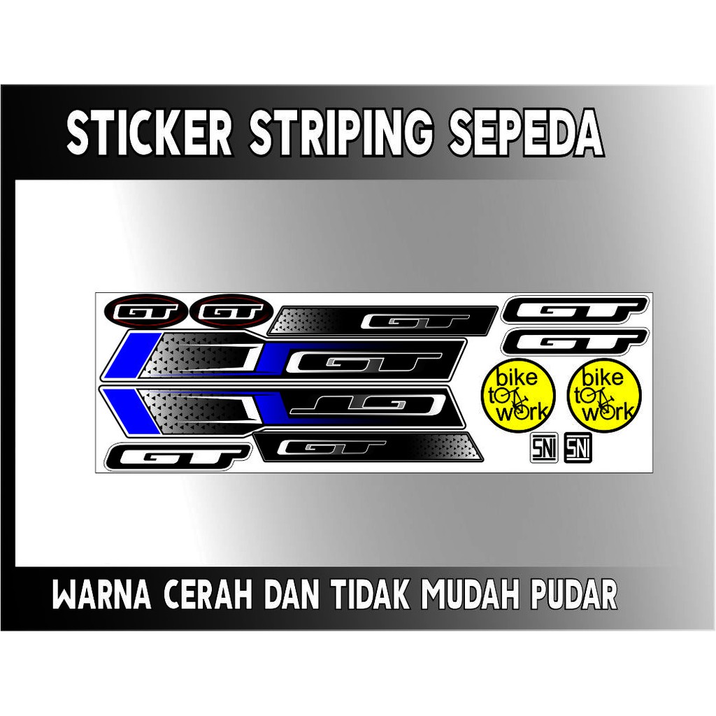 STICKER BIKE SEPEDAH VARIASI GT