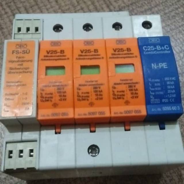 Arrester Obo V25 3phase 4pole Fs-su + N-PE