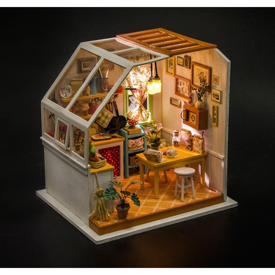ROLIFE Robotime Diy Dollhouse Kit-Jason'S Kitchen Dg105 Hobby Toy Collection