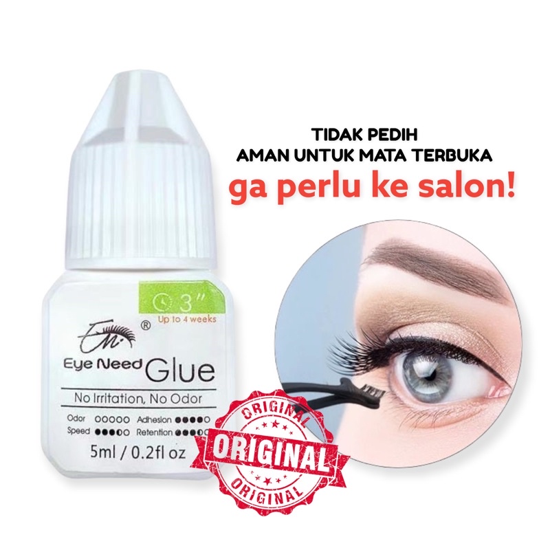 Lem Eyelash Extension Tidak Pedih / Eye Need Glue Aman Buat Mata Terbuka / Lem Bulu Mata Tanpa Pedih Lem Eyelash Extension Tidak Pedih / Eye Need Glue Aman Buat Mata Terbuka / Lem Bulu Mata Tanpa Pedih