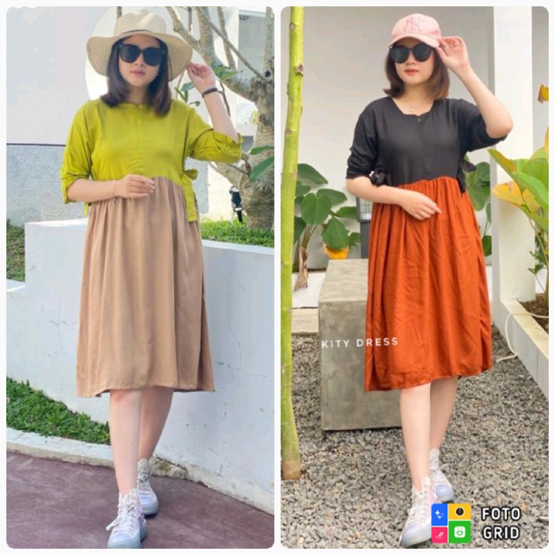 kity dress by yayuku/dress kombinasi