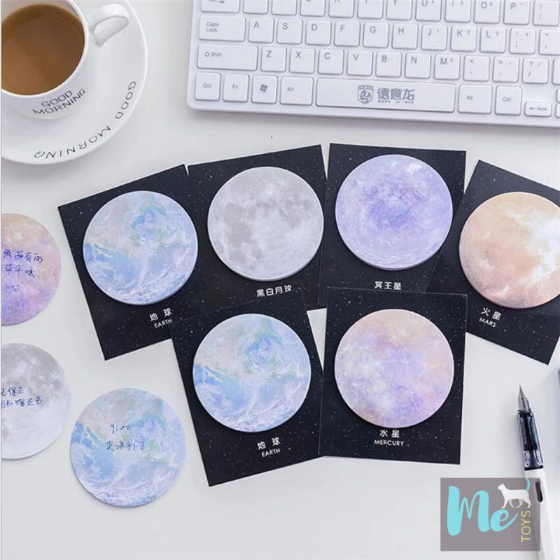 Planet Post-it Notes / Sticky Note Bentuk Planet 1-4