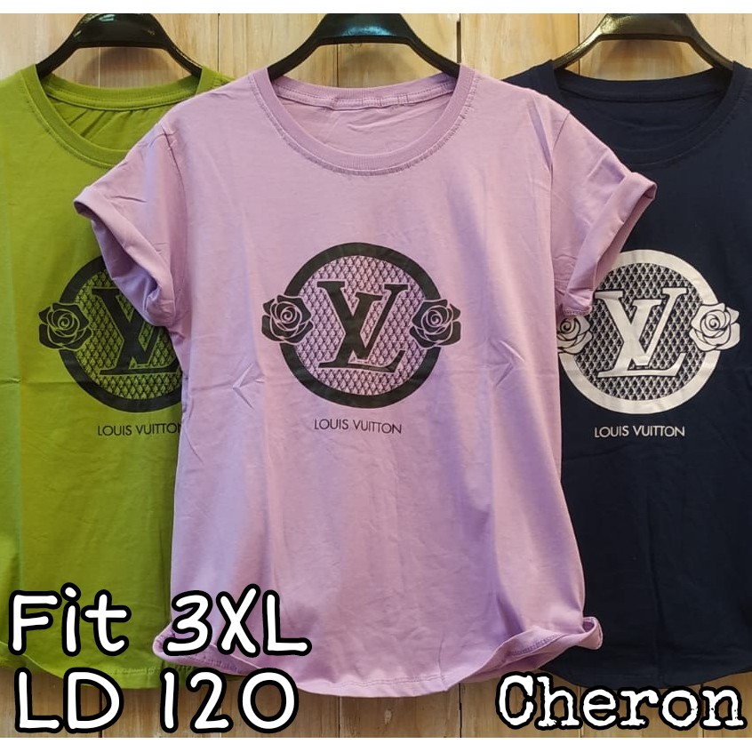 CHERON 20955 Kaos Cewek JUMBO Fit 3XL Baju  Tshirt Distro  