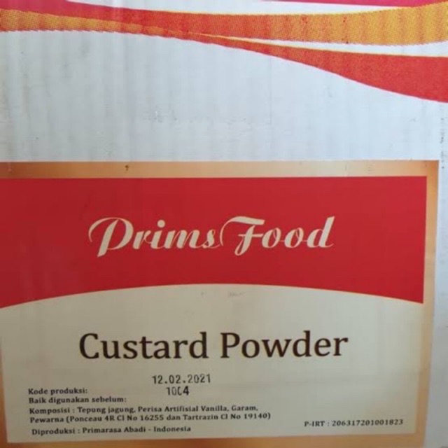 

Custard powder 250gr tepung kustard