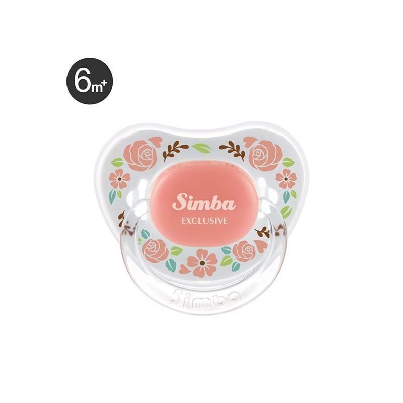 Simba Crystal Pacifier Rose 6+m 18121