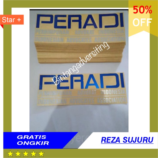 

40 OFF KHUSUS HARI INI !!! Stiker tempelan Sticker PERADI Advokat Pengacara 15 cm