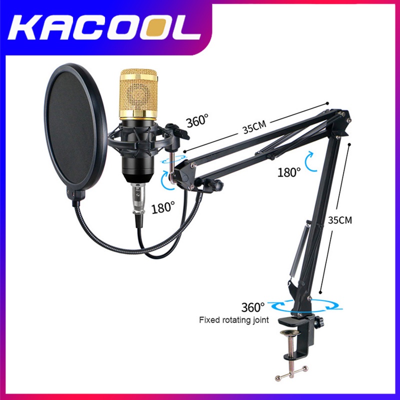 BM 800 Profesional Audio V8 Kartu Suara Set BM800 Microphone Studio Mikrofon Kondensor Untuk Karaoke Podcast Rekaman Live Streaming