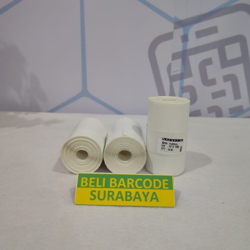 STIKER LABEL THERMAL 74X10mm - 74 X 10 @200 CONTINUES