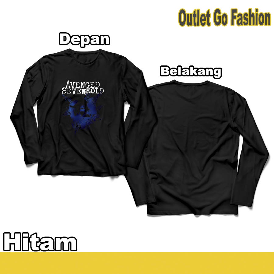 Atasan Kaos Pria Avenged Sevenfold Nightmare Baju A7X Band Metal Keren Lengan Panjang Distro Terlari
