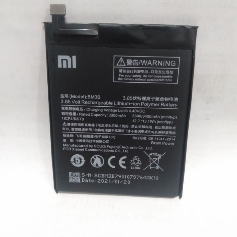 Baterai Bt Batre Battery Xiomi Xiaomi Mi Mix 2 BM3B BM-3B Original Battery Hp