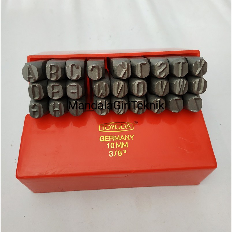 Alat Untuk Memperbaiki Nomor Mesin / Alat Ketok Huruf Ukuran 10mm